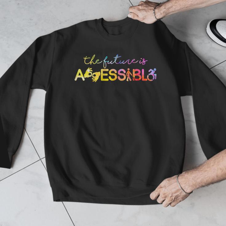 The Future Is Accessible Special Education Teacher Men Graphic Sweatshirt, Future Teacher Gifts, funny design The Future Is Accessible Special Education Teacher Men Graphic Sweatshirt, Future Teacher Gifts, funny design
