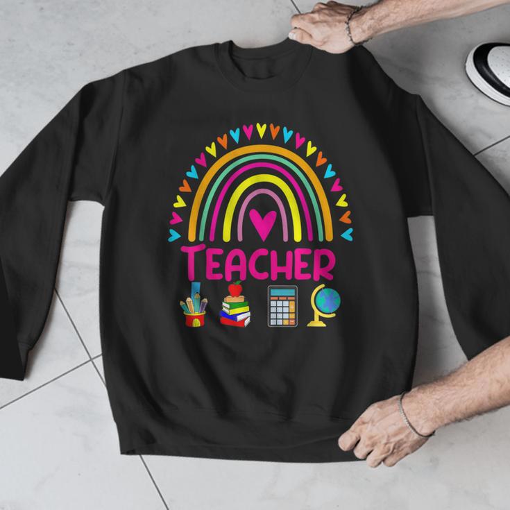 Future Kids Career Teacher Rainbow Boy Girl Graduations Men Graphic Sweatshirt, Future Teacher Gifts, funny design