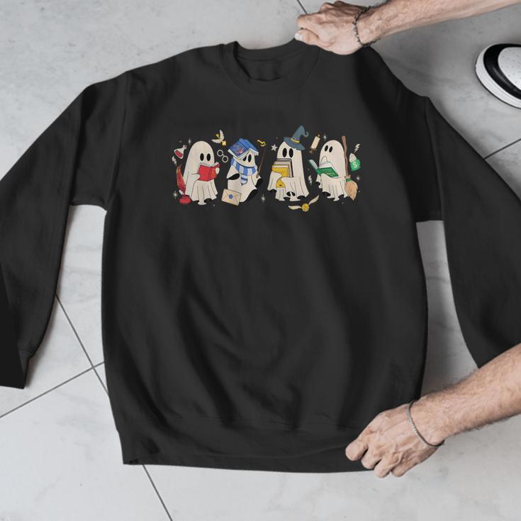 Ghost Book Reading Books Lover Teacher Happy Halloween Men Graphic Sweatshirt, funny design Ghost Book Reading Books Lover Teacher Happy Halloween Men Graphic Sweatshirt, funny design