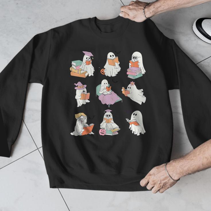 Ghost Book Reading Halloween Books Lover Teacher Kids Men Graphic Sweatshirt, funny design Ghost Book Reading Halloween Books Lover Teacher Kids Men Graphic Sweatshirt, funny design
