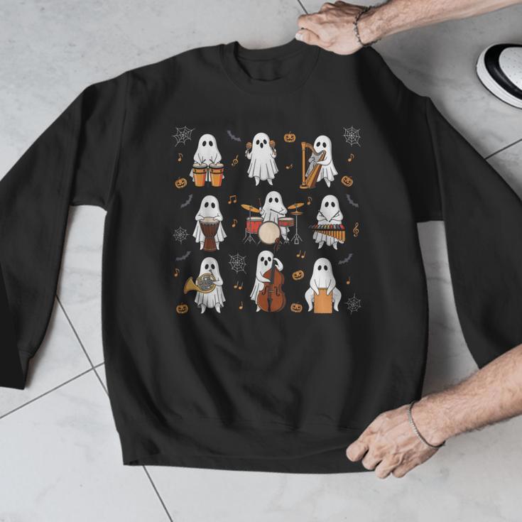 Ghost Music Teacher Halloween Musician Costume Men Graphic Sweatshirt, funny design Ghost Music Teacher Halloween Musician Costume Men Graphic Sweatshirt, funny design