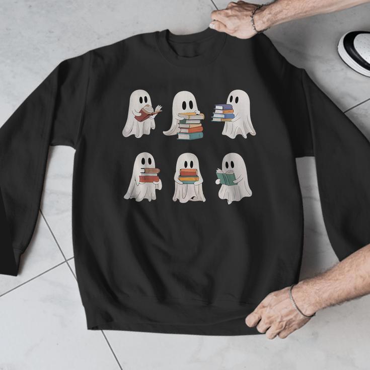 Ghost Reading Books Teacher Halloween Librarian Cute Boook Men Graphic Sweatshirt, funny design Ghost Reading Books Teacher Halloween Librarian Cute Boook Men Graphic Sweatshirt, funny design