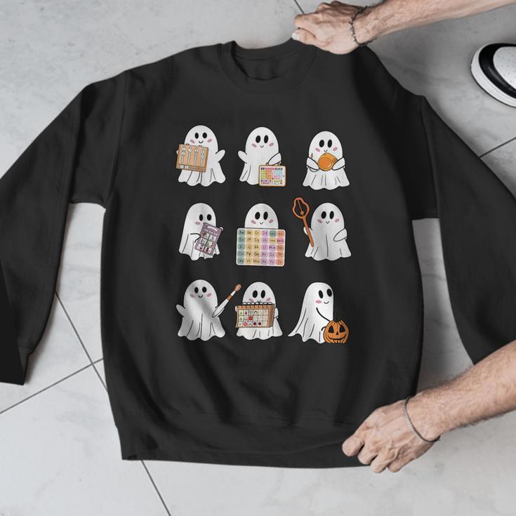 Ghost Speech Therapy Teacher Spooky Season Halloween Men Graphic Sweatshirt, funny design