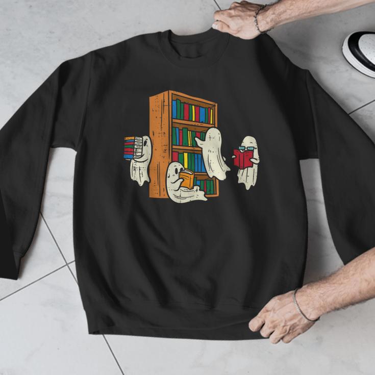 Ghosts Reading Books Teacher Halloween Librarian Boooks Men Graphic Sweatshirt, funny design Ghosts Reading Books Teacher Halloween Librarian Boooks Men Graphic Sweatshirt, funny design