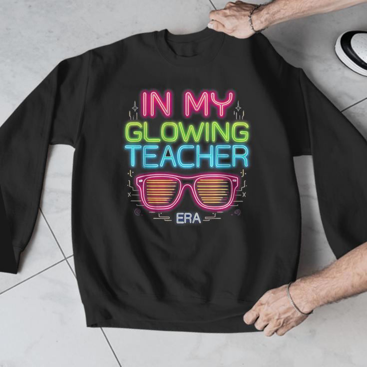 In My Glowing Teacher Era Groovy Colorful Bright Men Graphic Sweatshirt, Groovy Teacher Gifts, funny design In My Glowing Teacher Era Groovy Colorful Bright Men Graphic Sweatshirt, Groovy Teacher Gifts, funny design