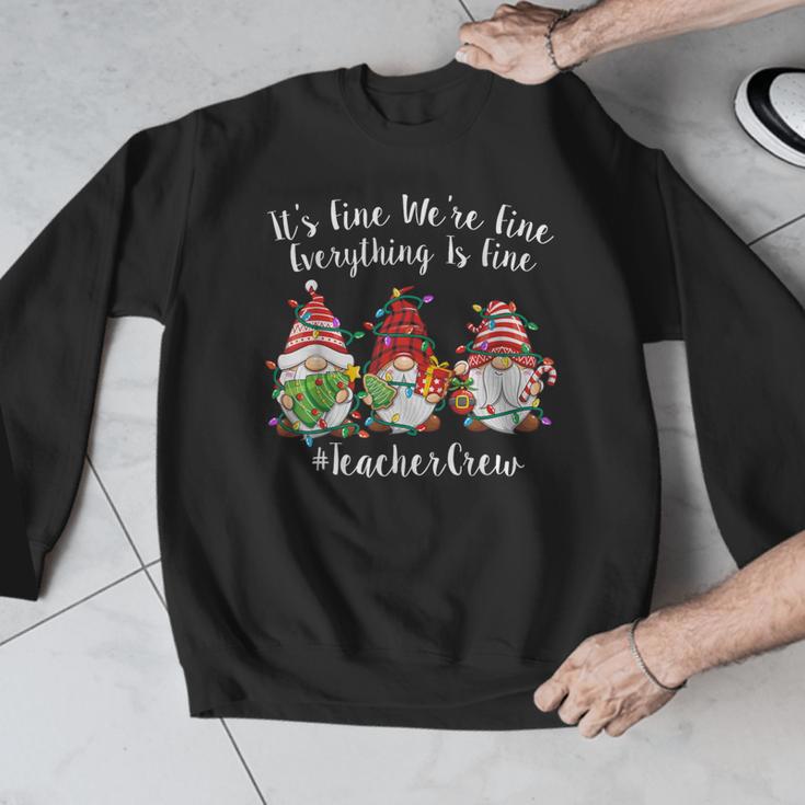 Gnome It's Fine I'm Fine Everything Is Fine Teacher Xmas Men Graphic Sweatshirt, funny design Gnome It's Fine I'm Fine Everything Is Fine Teacher Xmas Men Graphic Sweatshirt, funny design