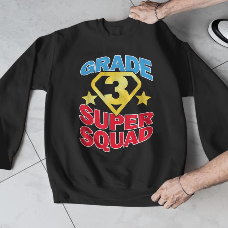 Grade 3 Super Squad Superhero Teacher Team Men Women Girls Kids Men Graphic Sweatshirt, Super Teacher Gifts, funny design