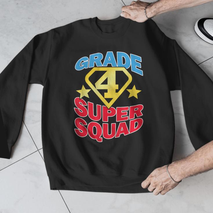 Grade 4 Super Squad Superhero Teacher Team Men Graphic Sweatshirt, Super Teacher Gifts, funny design Grade 4 Super Squad Superhero Teacher Team Men Graphic Sweatshirt, Super Teacher Gifts, funny design