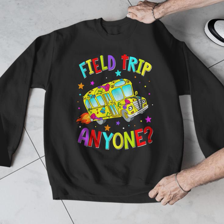 Groovy Field Trip Anyone Happy Field Day For Teachers Kids Men Graphic Sweatshirt, funny design Groovy Field Trip Anyone Happy Field Day For Teachers Kids Men Graphic Sweatshirt, funny design