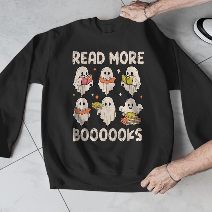 Groovy Halloween Ghost Read More Boooooks Librarian Teacher For Men Women Kids Men Graphic Sweatshirt, Groovy Teacher Gifts, funny design Groovy Halloween Ghost Read More Boooooks Librarian Teacher For Men Women Kids Men Graphic Sweatshirt, Groovy Teacher Gifts, funny design