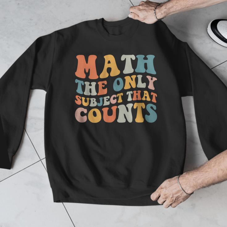 Groovy Math Is The Only Subject That Counts Math Teacher For Men Women Girls Kids Men Graphic Sweatshirt, Groovy Teacher Gifts, funny design Groovy Math Is The Only Subject That Counts Math Teacher For Men Women Girls Kids Men Graphic Sweatshirt, Groovy Teacher Gifts, funny design