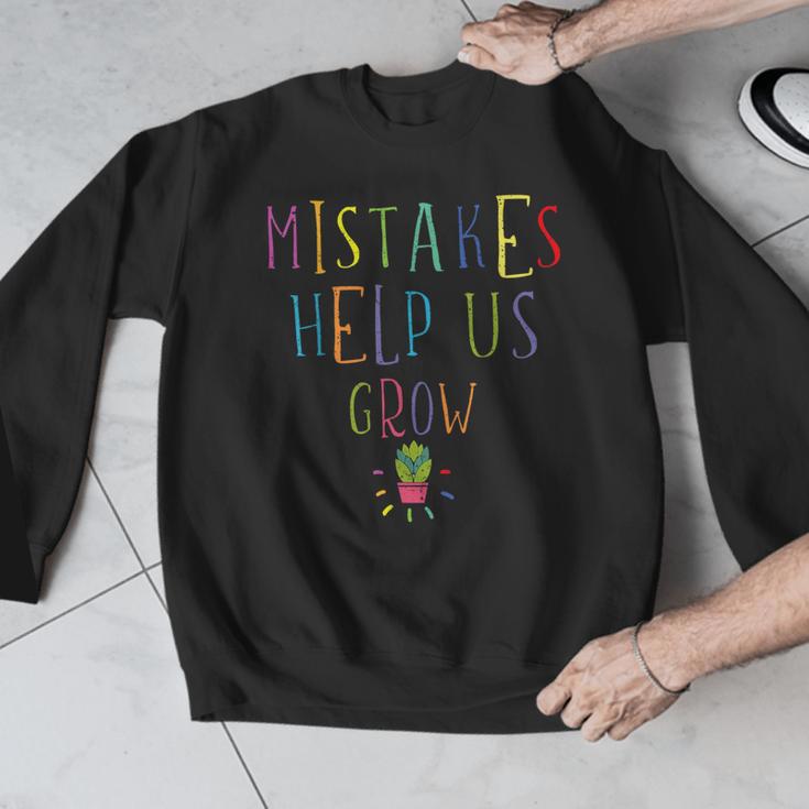 Growth Mindset Shirt For Teacher Mistakes Help Us Grow Men Graphic Sweatshirt, funny design Growth Mindset Shirt For Teacher Mistakes Help Us Grow Men Graphic Sweatshirt, funny design