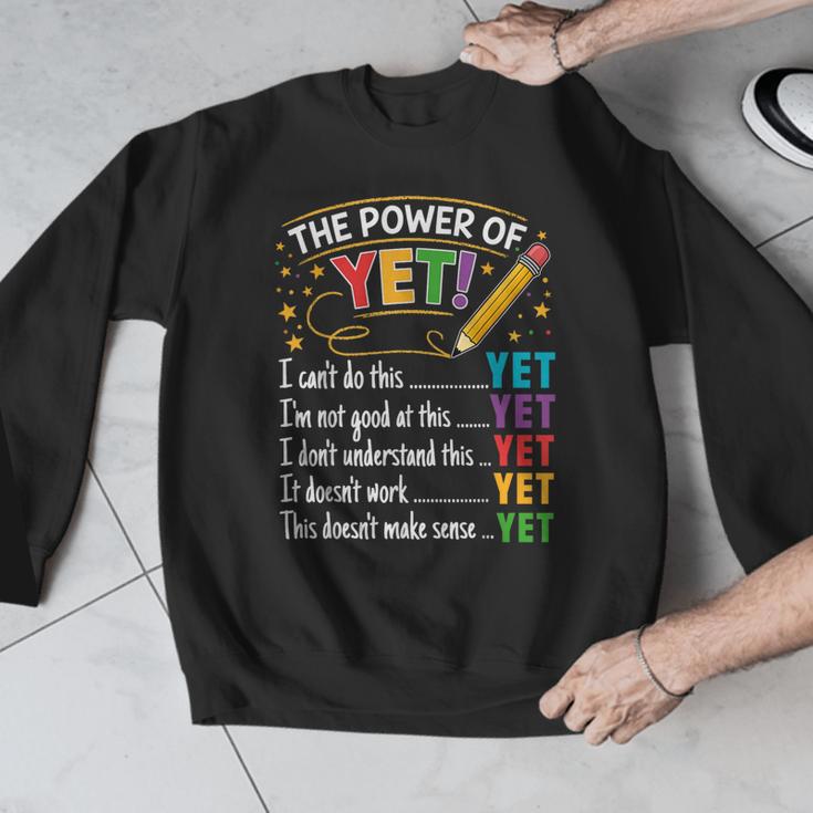 Growth Mindset Teacher Power Of Yet Inspirational Men Graphic Sweatshirt, funny design Growth Mindset Teacher Power Of Yet Inspirational Men Graphic Sweatshirt, funny design