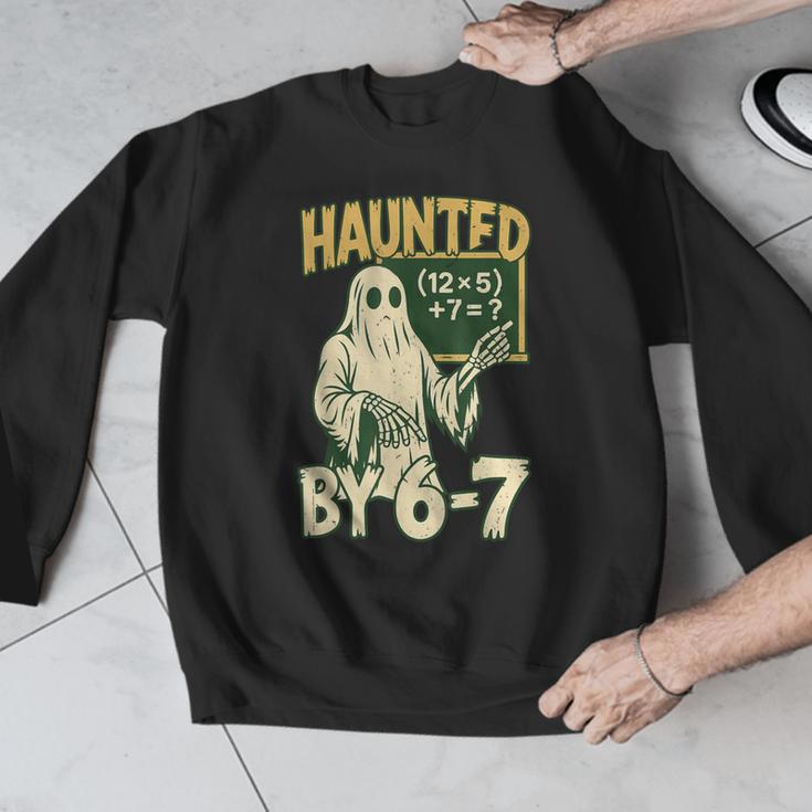 Halloween Costume Haunted By 67 Ghost Math Teacher Professor Men Graphic Sweatshirt, funny design Halloween Costume Haunted By 67 Ghost Math Teacher Professor Men Graphic Sweatshirt, funny design