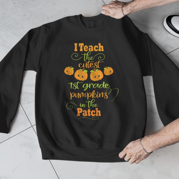 Halloween Cutest Pumpkins First Grade Teacher Men Graphic Sweatshirt, First Grade Teacher Gifts, funny design Halloween Cutest Pumpkins First Grade Teacher Men Graphic Sweatshirt, First Grade Teacher Gifts, funny design