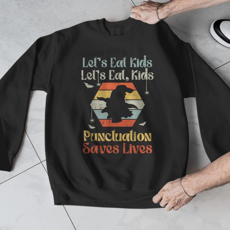 Halloween Lets Eat Kids English Teacher Costume Women Men Graphic Sweatshirt, English Teacher Gifts, funny design