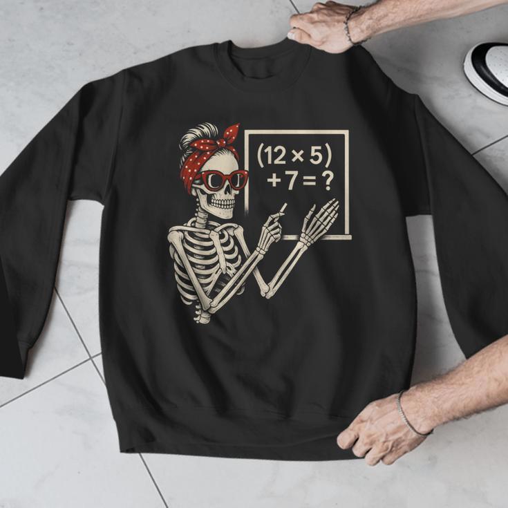 Halloween Math Teacher Skeleton Six Seven Meme Brainrot Men Graphic Sweatshirt, funny design Halloween Math Teacher Skeleton Six Seven Meme Brainrot Men Graphic Sweatshirt, funny design