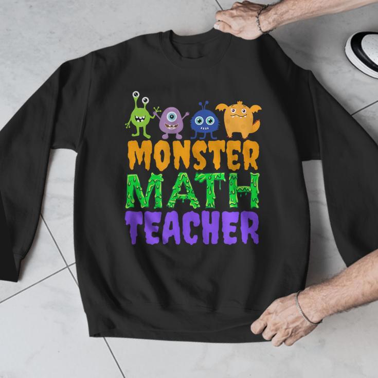 Halloween Monster Math Teacher Men Women Men Graphic Sweatshirt, funny design Halloween Monster Math Teacher Men Women Men Graphic Sweatshirt, funny design