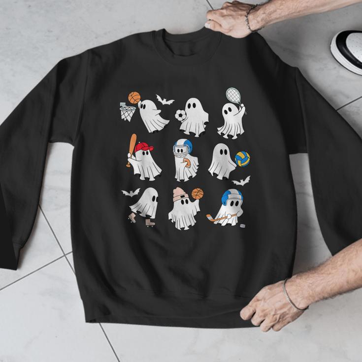 Halloween PE Teacher Ghost Playing Soccer Football Baseball Men Graphic Sweatshirt, Pe Teacher Gifts, funny design Halloween PE Teacher Ghost Playing Soccer Football Baseball Men Graphic Sweatshirt, Pe Teacher Gifts, funny design