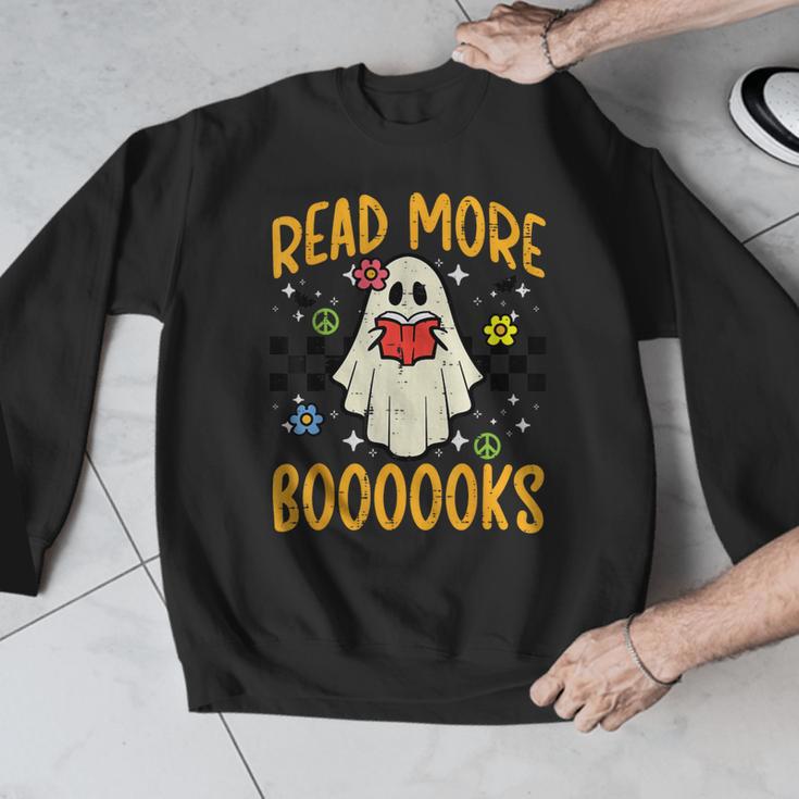 Halloween Read More Books Retro Costume Teacher Women Girls Men Graphic Sweatshirt, funny design