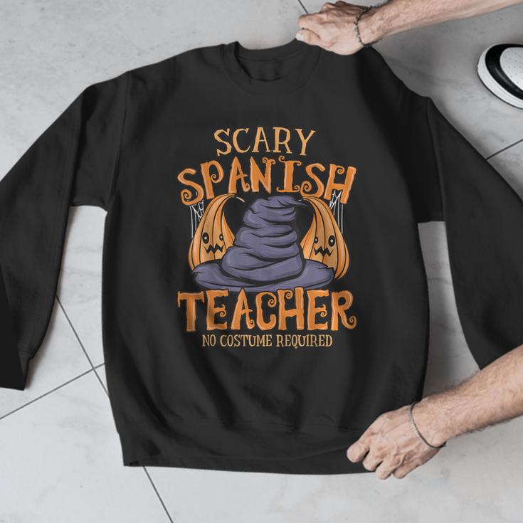 Halloween Scary Spanish Teacher No Costume Required For Men Women Men Graphic Sweatshirt, funny design Halloween Scary Spanish Teacher No Costume Required For Men Women Men Graphic Sweatshirt, funny design
