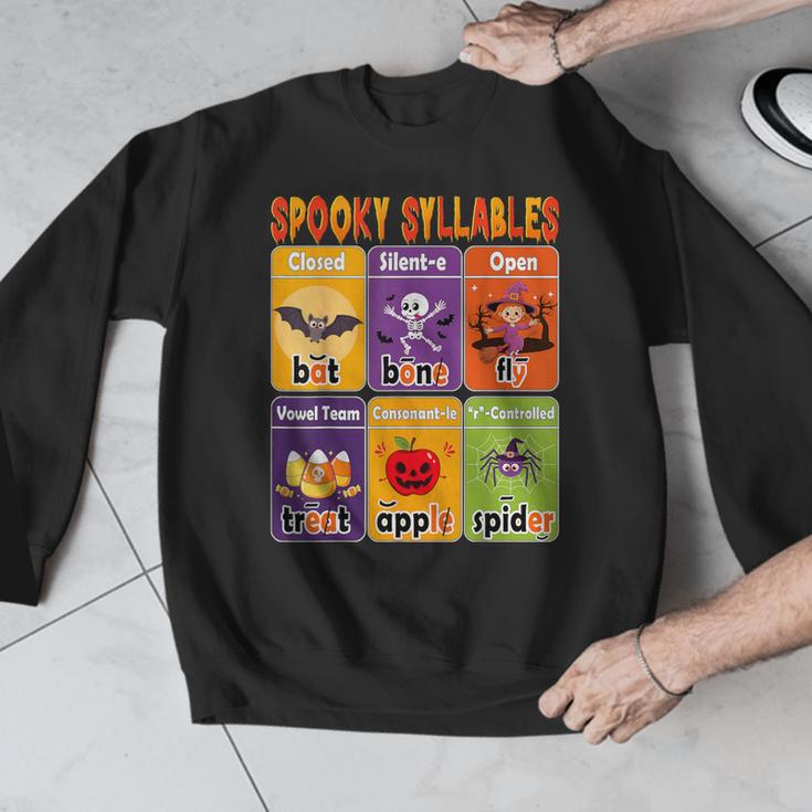 Halloween Spooky Syllable Types Teacher Educational Men Graphic Sweatshirt, funny design Halloween Spooky Syllable Types Teacher Educational Men Graphic Sweatshirt, funny design