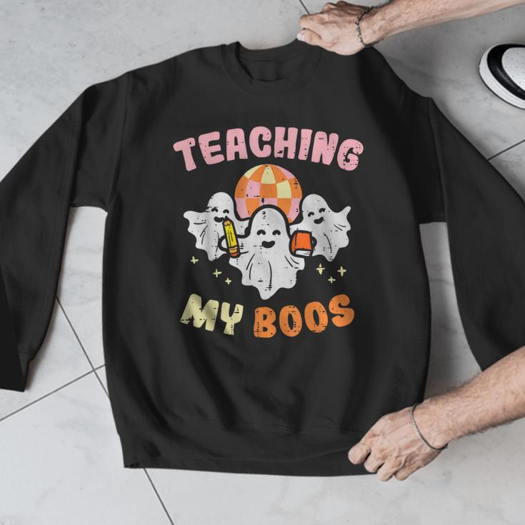Halloween Teacher Teaching My Boos Costume Teacher Men Women Men Graphic Sweatshirt, funny design