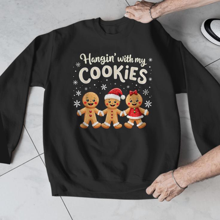 Hangin With My Cookies Gingerbread Christmas Teacher Men Graphic Sweatshirt, funny design Hangin With My Cookies Gingerbread Christmas Teacher Men Graphic Sweatshirt, funny design