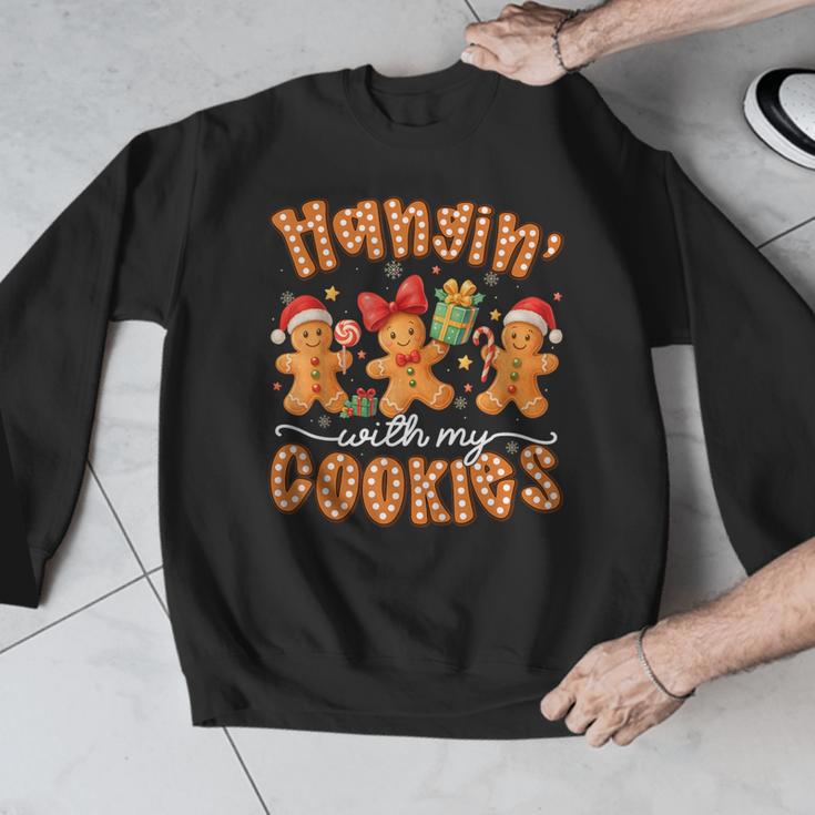 Hangin With My Cookies Gingerbread Men Women Xmas Teacher Men Graphic Sweatshirt, funny design Hangin With My Cookies Gingerbread Men Women Xmas Teacher Men Graphic Sweatshirt, funny design