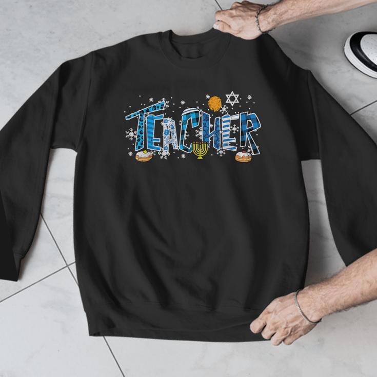 Hanukkah Leopard Plaid Teacher Chanukah Jewish Women Men Men Graphic Sweatshirt, funny design Hanukkah Leopard Plaid Teacher Chanukah Jewish Women Men Men Graphic Sweatshirt, funny design