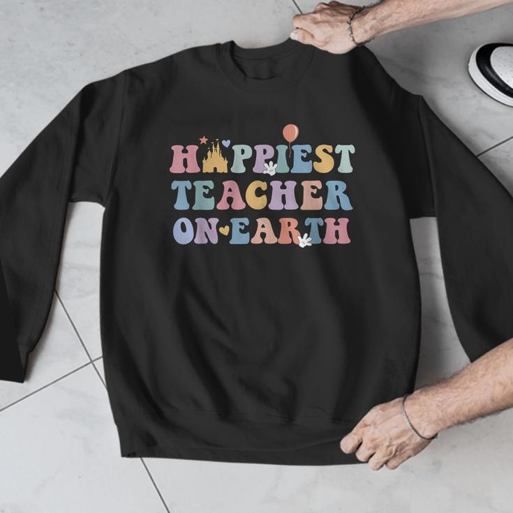 Happiest Teacher On Earth First Day Of School Back To School Men Graphic Sweatshirt, funny design Happiest Teacher On Earth First Day Of School Back To School Men Graphic Sweatshirt, funny design