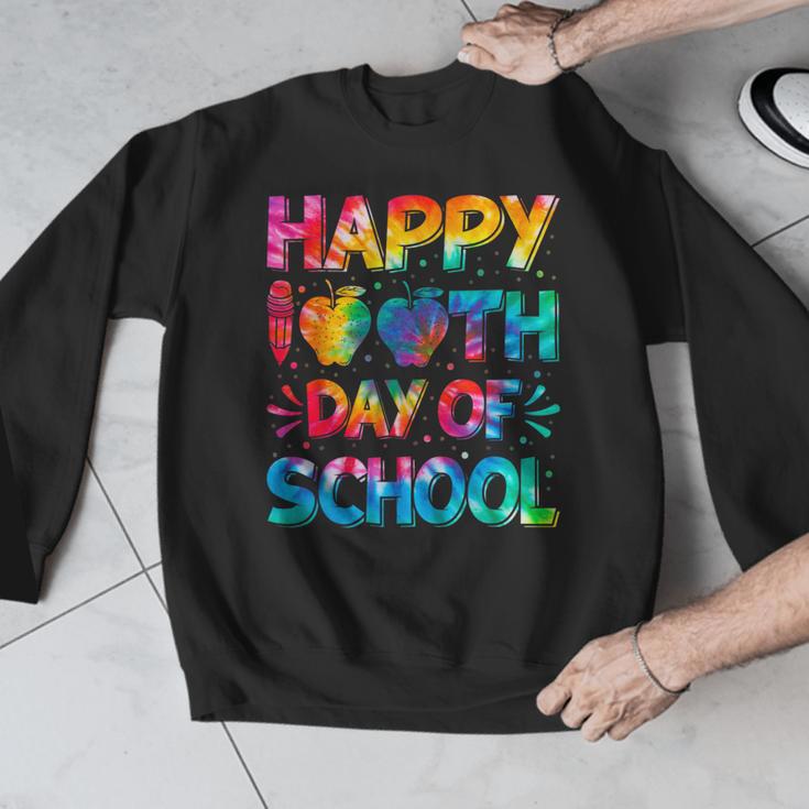 Happy 100th Day Of School Teacher Student 100 Days Tie Dye Men Women Kids Men Graphic Sweatshirt, funny design