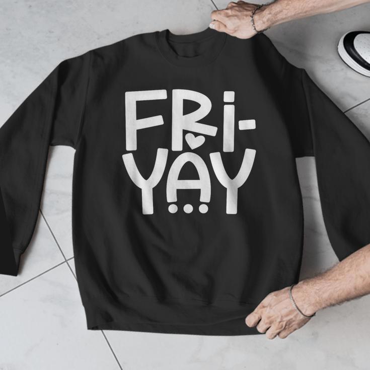 Happy Friyay Teacher Shirt Cute Teacher Fashion Fri-Yay Men Graphic Sweatshirt, funny design