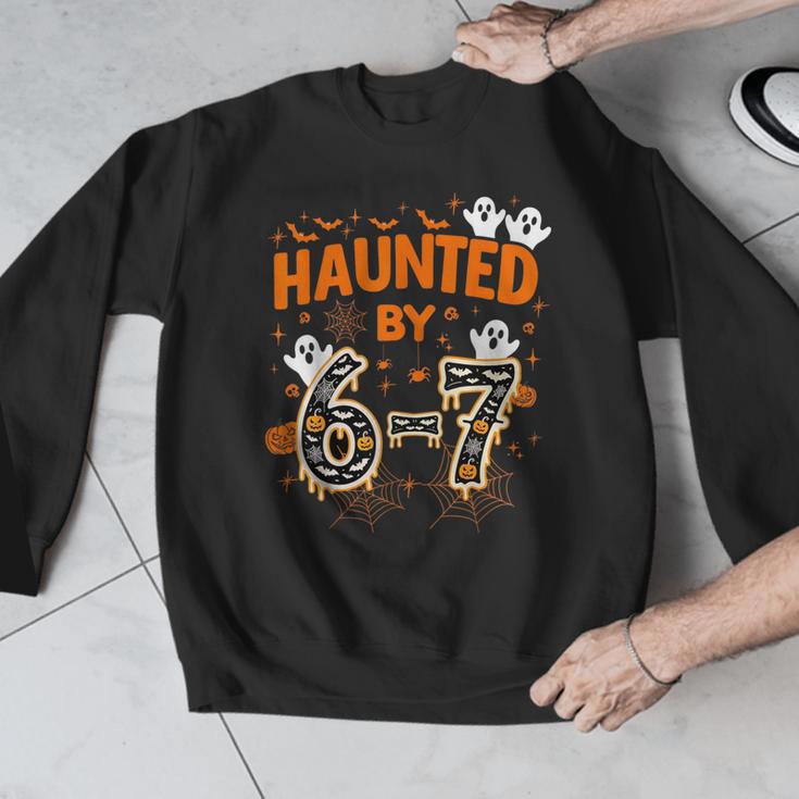 Haunted By 6-7 Halloween Math Teacher Joke Men Graphic Sweatshirt, funny design Haunted By 6-7 Halloween Math Teacher Joke Men Graphic Sweatshirt, funny design