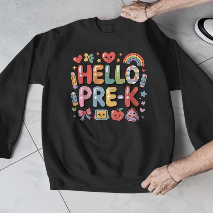 Hello Pre-K Back To School Teacher Student Fun Graphic Tee Men Graphic Sweatshirt, funny design