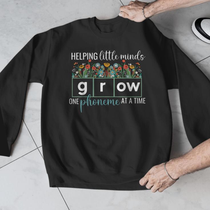 Helping Little Minds Grow One Phoneme At A Time Teacher Men Graphic Sweatshirt, funny design Helping Little Minds Grow One Phoneme At A Time Teacher Men Graphic Sweatshirt, funny design