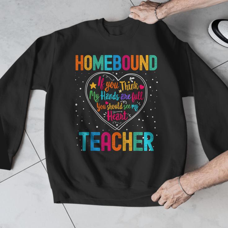 Homebound Teacher Appreciation Week Back To School Heart Men Graphic Sweatshirt, funny design Homebound Teacher Appreciation Week Back To School Heart Men Graphic Sweatshirt, funny design