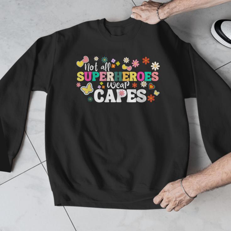 Hot All Superheroes Wear Capes Cute Teacher End Of School Men Graphic Sweatshirt, funny design Hot All Superheroes Wear Capes Cute Teacher End Of School Men Graphic Sweatshirt, funny design