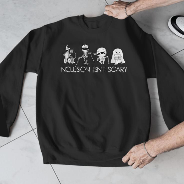 Inclusion Isn't Scary Slp Halloween Sped Teacher Ghost Mummy Men Graphic Sweatshirt, funny design Inclusion Isn't Scary Slp Halloween Sped Teacher Ghost Mummy Men Graphic Sweatshirt, funny design