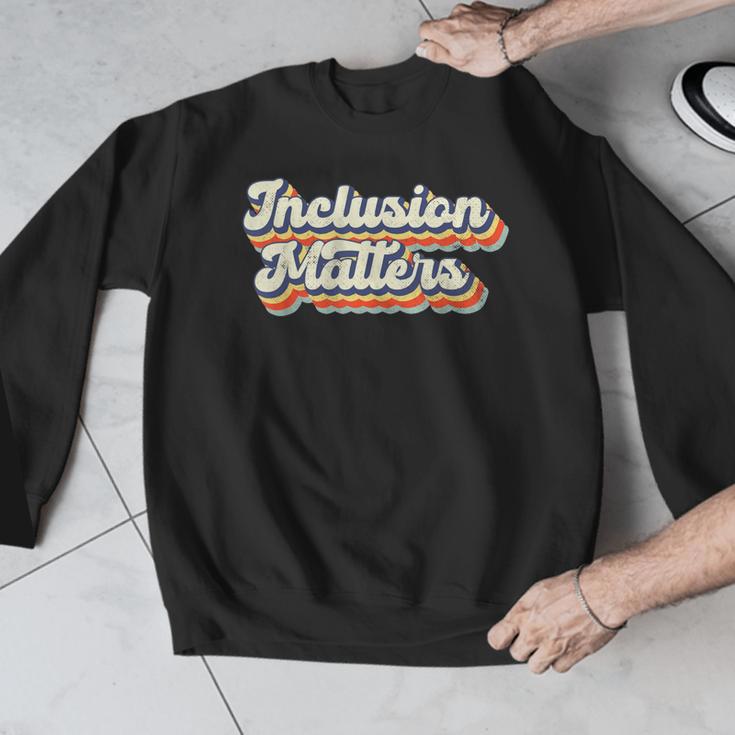Inclusion Matters Special Education Sped Teacher Vintage Men Graphic Sweatshirt, funny design Inclusion Matters Special Education Sped Teacher Vintage Men Graphic Sweatshirt, funny design