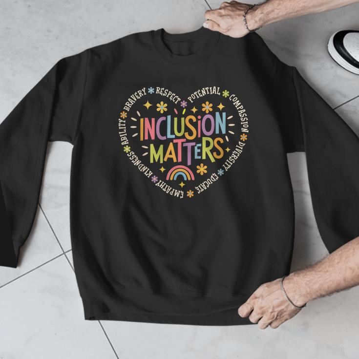 Inclusion Matters Special Education Teacher Autism Awareness Men Graphic Sweatshirt, funny design Inclusion Matters Special Education Teacher Autism Awareness Men Graphic Sweatshirt, funny design