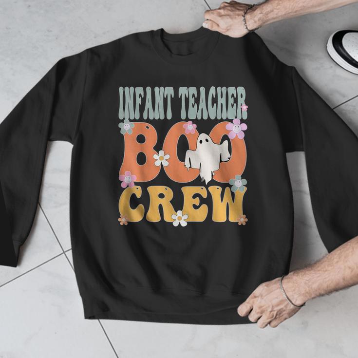 Infant Teacher Boo Crew Ghost Groovy Halloween For Women Men Graphic Sweatshirt, Groovy Teacher Gifts, funny design Infant Teacher Boo Crew Ghost Groovy Halloween For Women Men Graphic Sweatshirt, Groovy Teacher Gifts, funny design