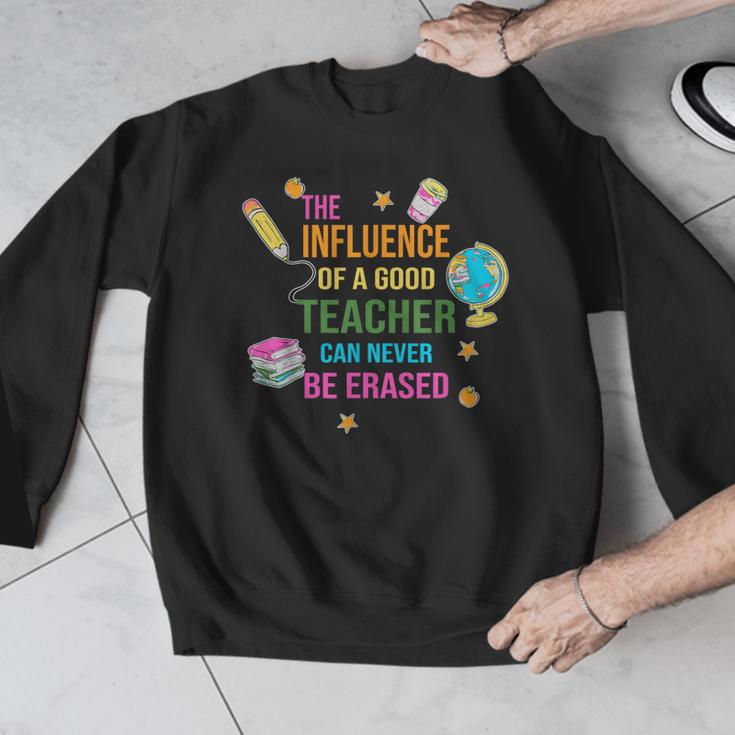 The Influence Of A Good Teacher Can Never Be Erased Quote Men Graphic Sweatshirt, funny design The Influence Of A Good Teacher Can Never Be Erased Quote Men Graphic Sweatshirt, funny design