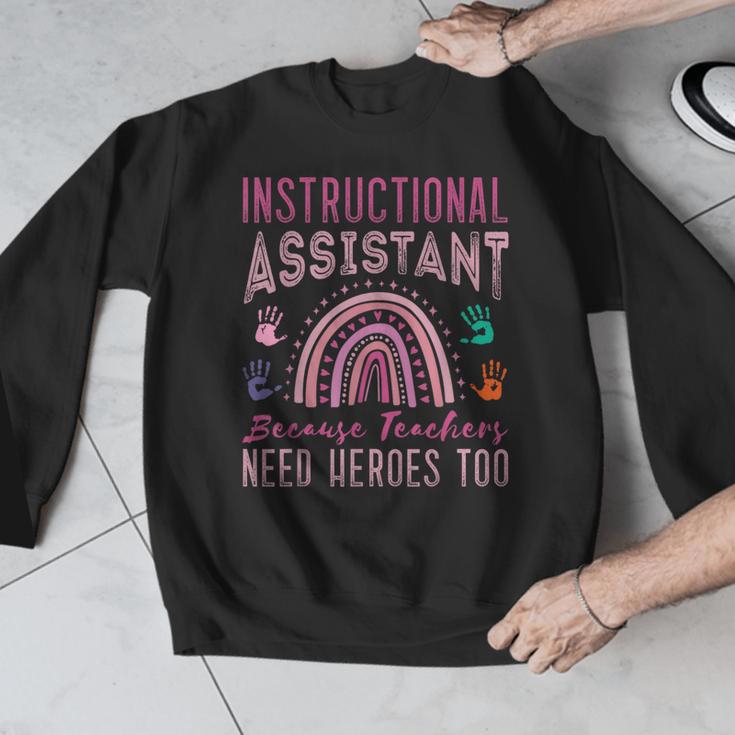 Instructional Assistant Because Teacher Need Hero Learning Men Graphic Sweatshirt, funny design Instructional Assistant Because Teacher Need Hero Learning Men Graphic Sweatshirt, funny design