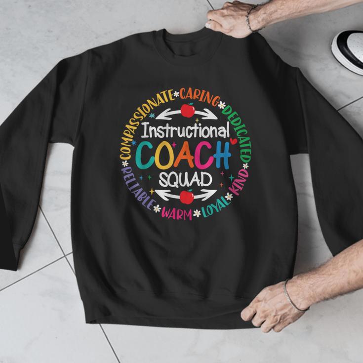 Instructional Coach Squad Teacher Assistant Support Team Men Graphic Sweatshirt, funny design