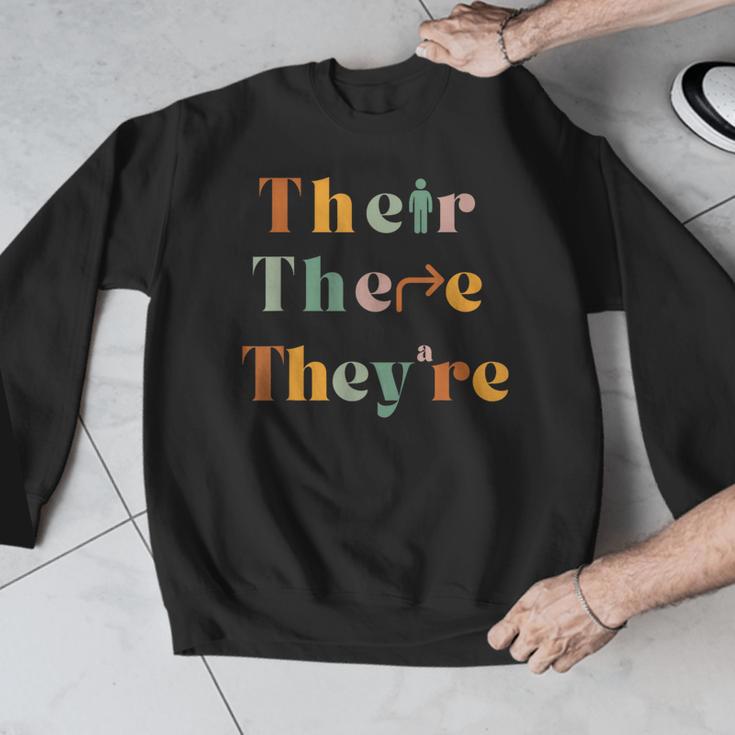 Their There They'Re English Teacher Gramma Police Joke Men Graphic Sweatshirt, English Teacher Gifts, funny design Their There They'Re English Teacher Gramma Police Joke Men Graphic Sweatshirt, English Teacher Gifts, funny design