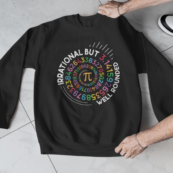 Irrational But Well Rounded Pi Day Math Teacher Student Geek Men Graphic Sweatshirt, funny design