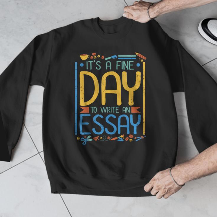It's A Fine Day To Write An Essay Class English Teacher Men Graphic Sweatshirt, English Teacher Gifts, funny design It's A Fine Day To Write An Essay Class English Teacher Men Graphic Sweatshirt, English Teacher Gifts, funny design