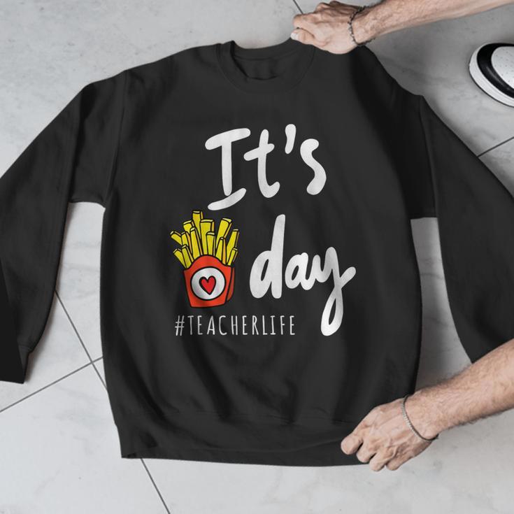 It's Fry Day Teacher Life Men Graphic Sweatshirt, funny design It's Fry Day Teacher Life Men Graphic Sweatshirt, funny design