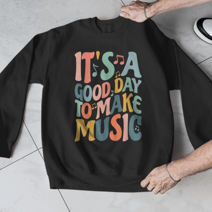 It's A Good Day To Make Music Musician Band Music Teacher Men Graphic Sweatshirt, funny design It's A Good Day To Make Music Musician Band Music Teacher Men Graphic Sweatshirt, funny design